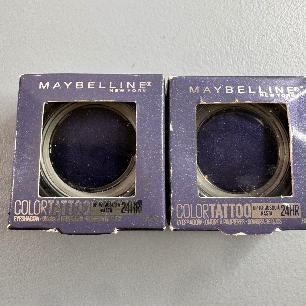 Maybelline Color Tattoo 24HR Eyeshadow Women Trailblazer Blue Good Shimmer 2pk